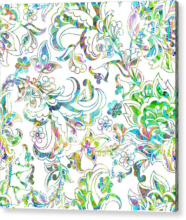 Lace - Wild Emerald - Acrylic Print