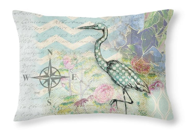 Sanctuary Egret - Throw Pillow