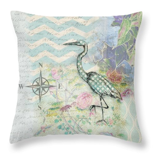 Sanctuary Egret - Throw Pillow