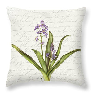 Summer Blooms - Blue Hyacinth - Throw Pillow