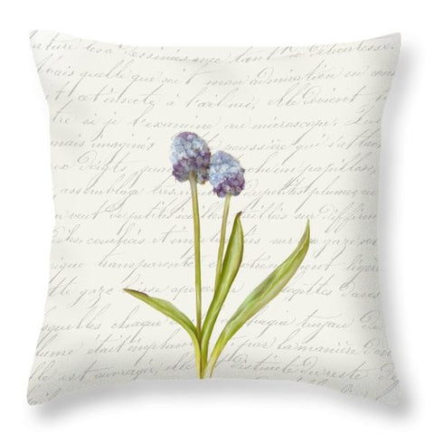 Summer Blooms - Blue Mini Globe - Throw Pillow