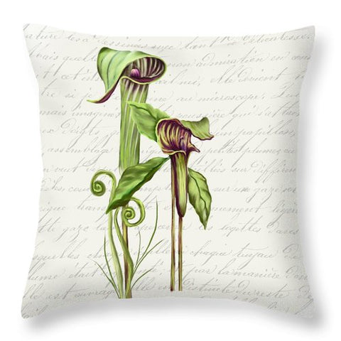 Summer Blooms - Jack-in-the-pulpit #2 - Throw Pillow