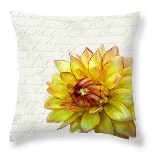 Summer Blooms - Mum Gold - Throw Pillow