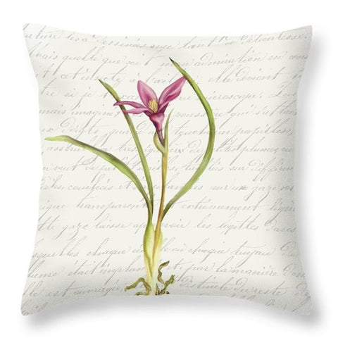 Summer Blooms - Pink Flower - Throw Pillow