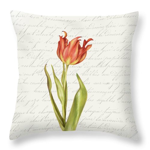 Summer Blooms - Tulip Sunset - Throw Pillow
