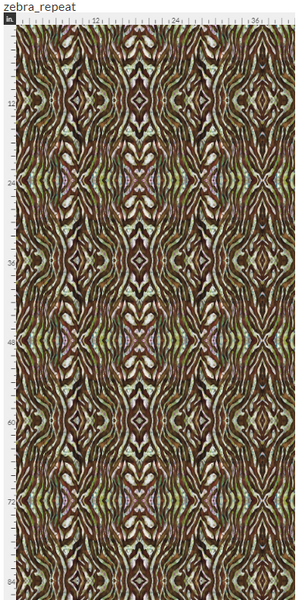 "Colorful Zebra" Fabric